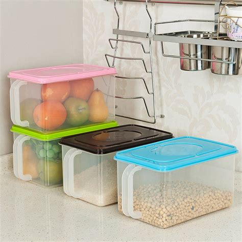 4 Colours food storage containers with handles. #Kitchen # ...