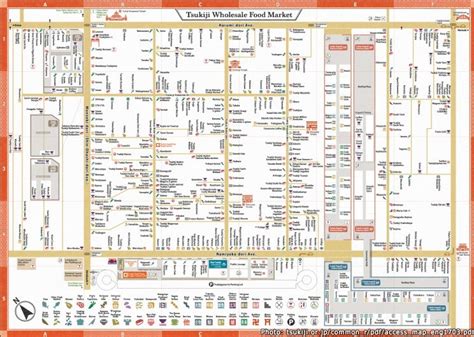 แจกฟรีแผนที่ตลาดปลาซึกิจิ Tsukiji Fish Market | TalonJapan.com เว็บคนชอบเที่ยวญี่ปุ่น