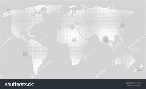 Dotted World Map Vector Illustration Stock Vector (Royalty Free) 541840921