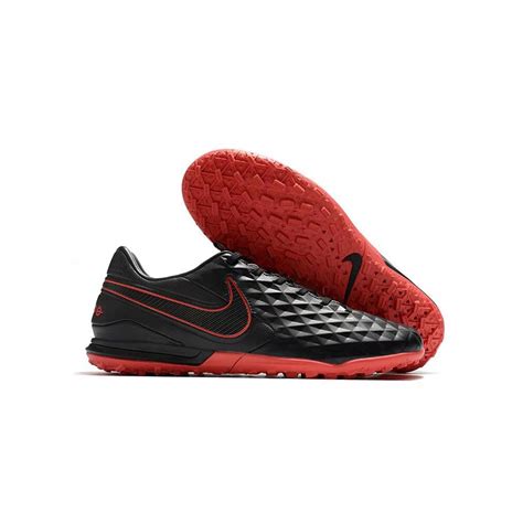 Football Turf Shoe Nike Tiempo Black & Red - Sports World