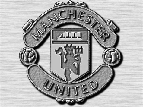 Manchester United Logo Black And White