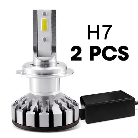 2PCS 72W 10000LM H7 Led Canbus Car Headlight Bulbs H7 LED Silent LED H7 ...