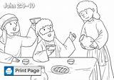 Jesus Turning Water Into Wine Coloring Page Coloring Pages sketch template