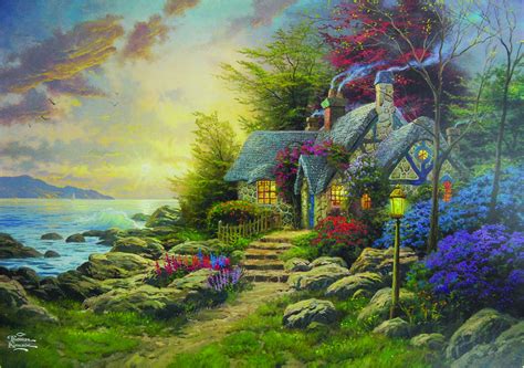 Seaside Hideaway by Thomas Kinkade decorative Framed Fine Art - Etsy