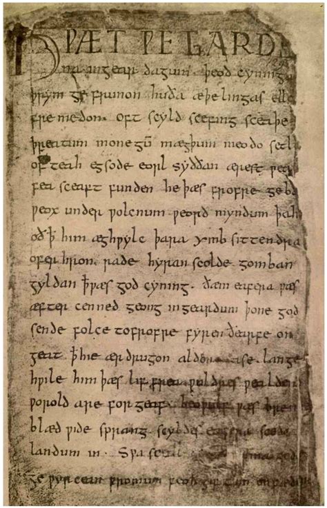 Beowulf Manuscript: On the History of the Beowulf Poem | Old-Engli.sh