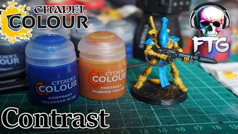 Citadel Contrast Paint on a Aeldari Wraithguard - YouTube