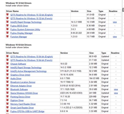 Instructions for downloading Fujitsu drivers. : Pinnacle NetworX