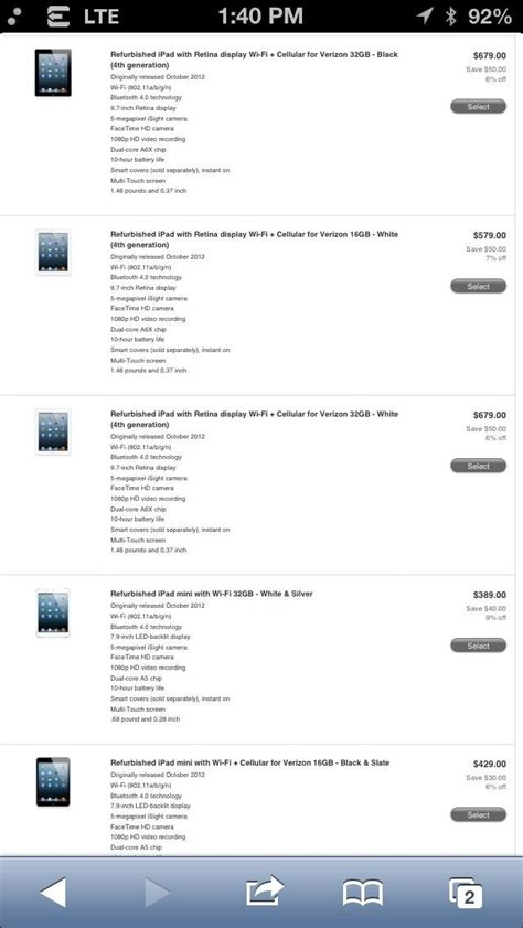 Refurbished iPad retina (4th gen) and iPad mini now available! : r/ipad