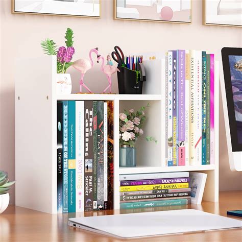 Adjustable Desktop BookShelf Rak Buku Organizer DIY Stationary ...