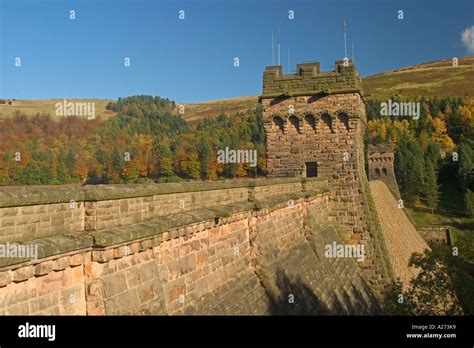 Derwent Dam Derwent Reservoir Derbyshire Peak District National Park Stock Photo - Alamy