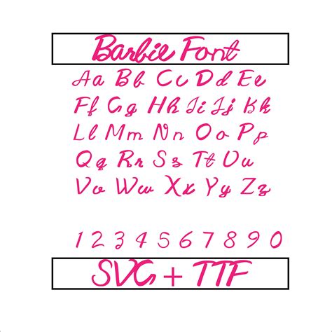 Barbie Letters Printable