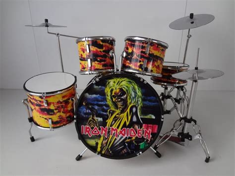 iron maiden miniature collectible model drum kit | Trade Me