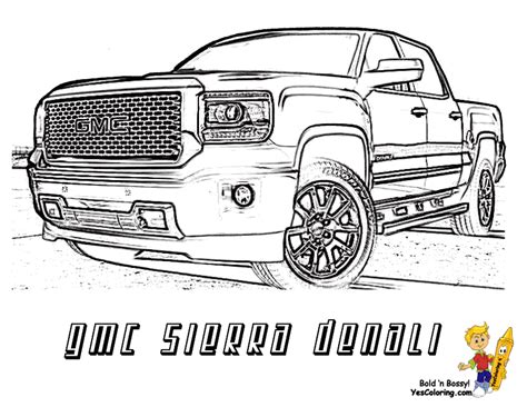 Chevy Silverado Truck Coloring Pages - k-Music