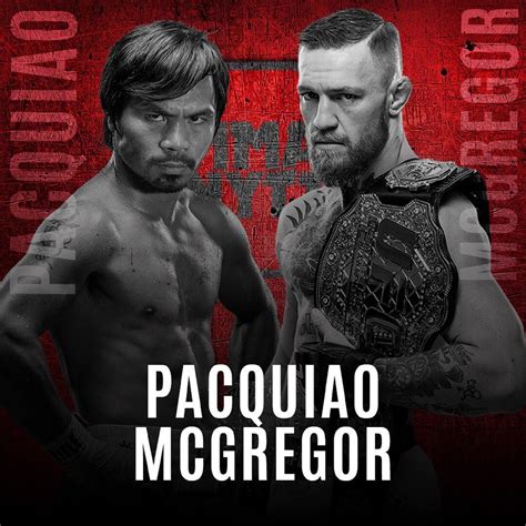 BOXING : CONOR MCGREGOR VS. MANNY PACQUIAO - - UFC THREATENS TO SUE ...