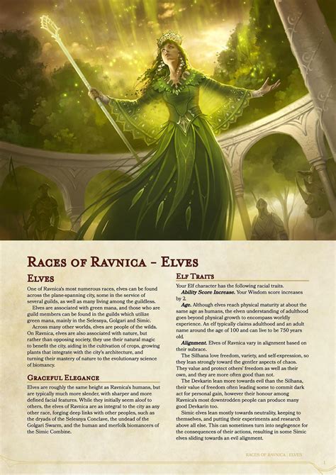 Kor Artificer RPG Design — Races of Ravnica - Elves (Download) I really...