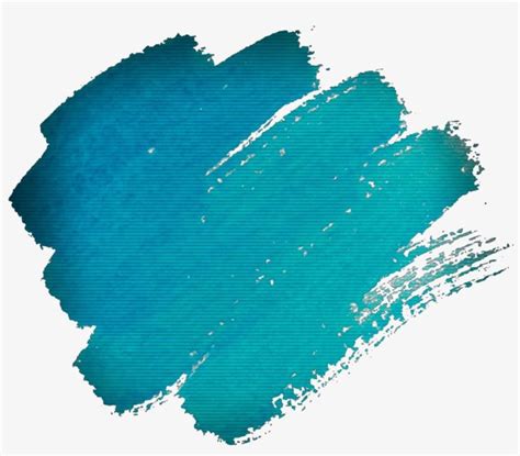 Download Smear Smudge Doodle Scribble Squiggle Blue Cyan - Brush Watercolor Painting Png PNG ...