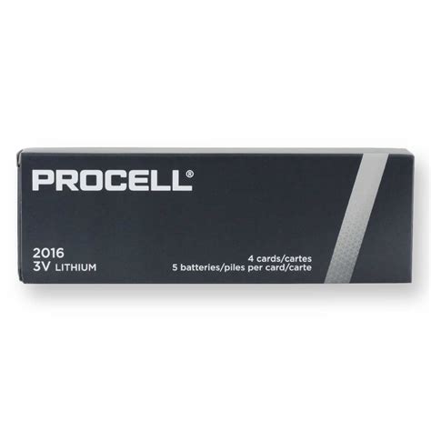 PROCELL CR2016 3V Lithium Coin Battery Bulk Strip of 5 | tools.com