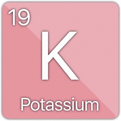 Potassium, alkali, banana, element, metal, periodic table icon - Download on Iconfinder