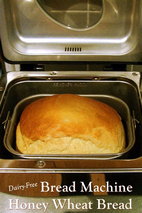 Honey Whole Wheat Bread in the Bread Machine (Dairy-Free)