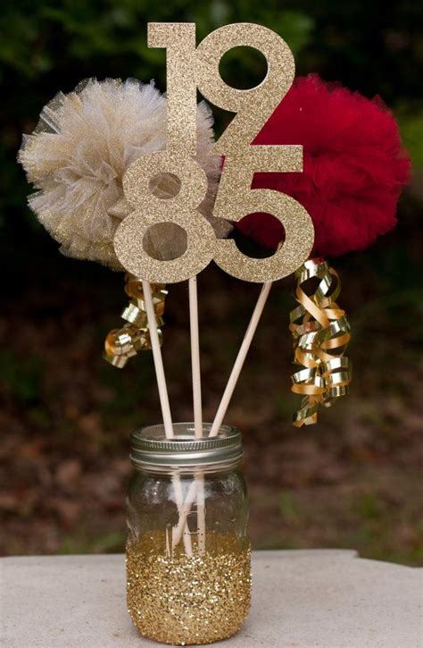 Class Reunion High School Reunion Centerpiece Table Decoration You Choose Colors and Y… | School ...