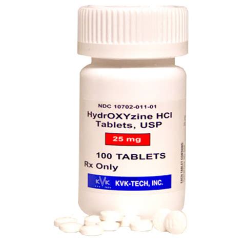 Hydroxyzine Hydrochloride Tabs 25 mg (per tab) | On Sale | EntirelyPets Rx