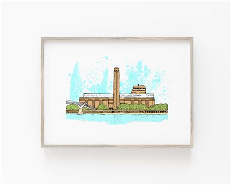 Tate Modern Gallery - London Art Print — Drawn Together Art Collective ...