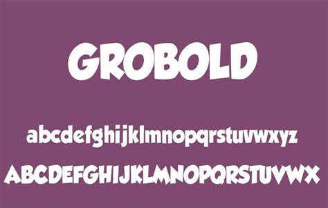 Grobold Font Free Download - Font Sonic