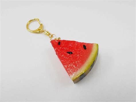 Watermelon (small) Keychain | Keychain, Watermelon, Eating watermelon