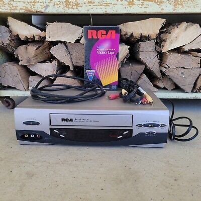 RCA VR637HF 4 HEAD VHS VCR Tested W/ AV RG6 Cables & 6 hrs RCA Blank ...