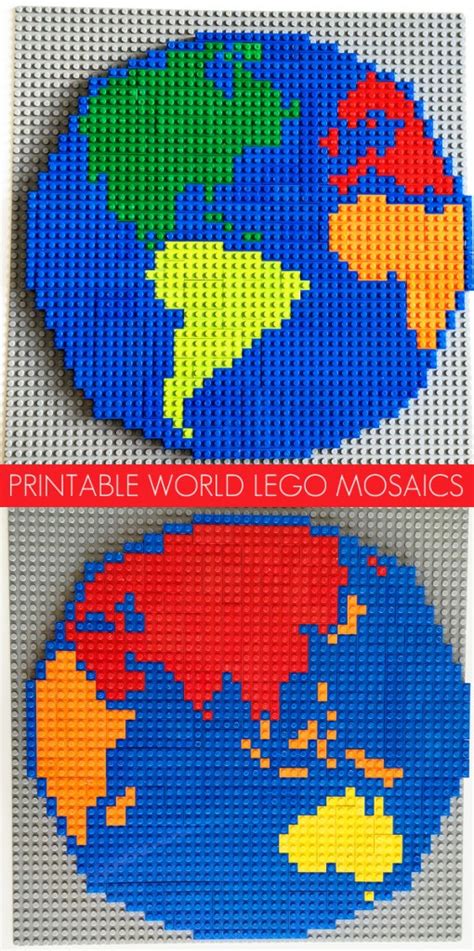 Lego Activity Ideas: World Mosaic Patterns