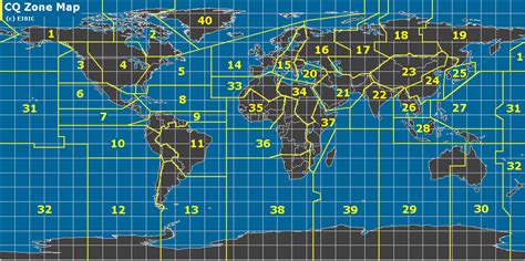 Ham radio maps cq zone itu zone grid locator arrl rac section overlay ...