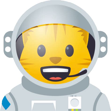 Astronaut Cat Joypixels Sticker - Astronaut Cat Cat Joypixels - Discover & Share GIFs