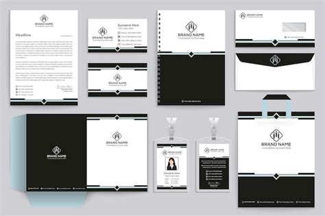 Premium Vector | Creative stationery design