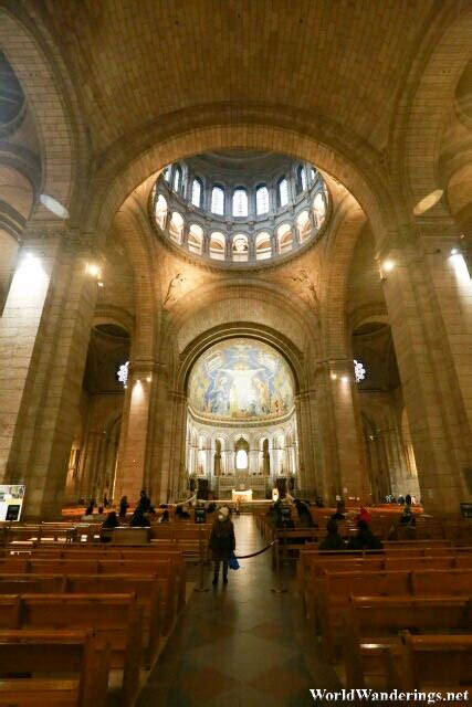 Inside the Sacre Coeur Basilica