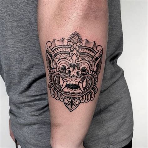 Barong Mask Tattoo