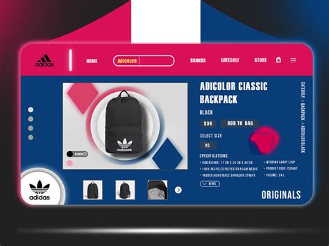 Graphic Design : adidas adicolor classic backpack by CENASWESLEY on Dribbble