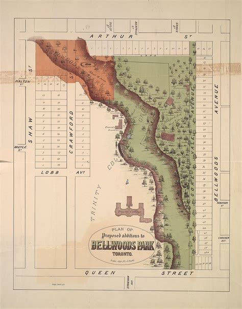 1886 Map of Trinity Bellwoods Park — OLD TORONTO