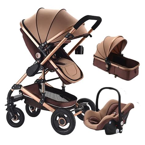 High View Convertible Baby Stroller for Newborn Baby Carriage Light Shockproof Baby Stroller 3 ...