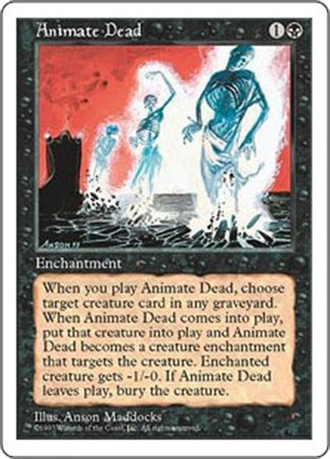 Animate Dead | Magic: The Gathering Wiki | FANDOM powered by Wikia