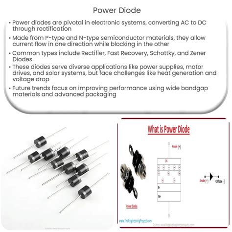 Power diode | How it works, Application & Advantages