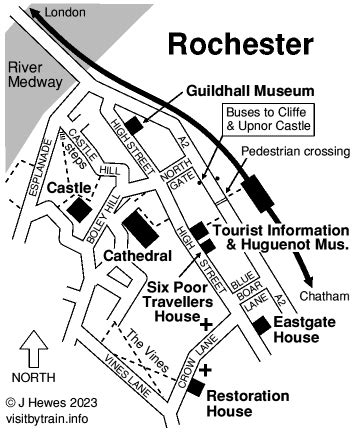 Rochester | Visit by Train, a station by station guide to UK tourist attractions