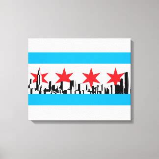 Chicago Flag Art & Framed Artwork | Zazzle