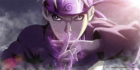 Naruto Uzumaki Purple Power Anime Fondo de pantalla ID:3069