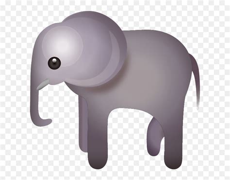 Elephant Emoji Png, Transparent Png - vhv