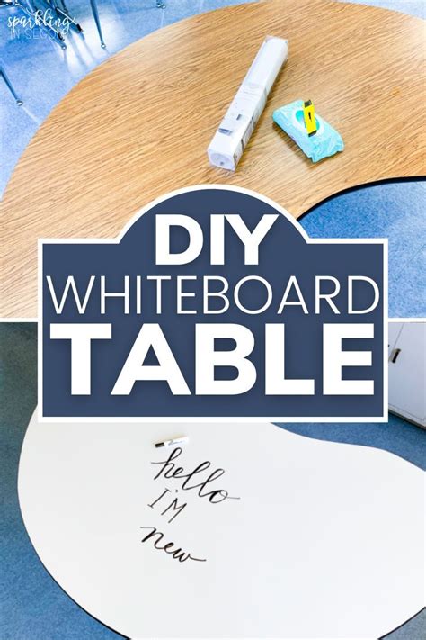 DIY Classroom Whiteboard Table - Sparkling in Second Grade | Whiteboard table, Diy whiteboard ...