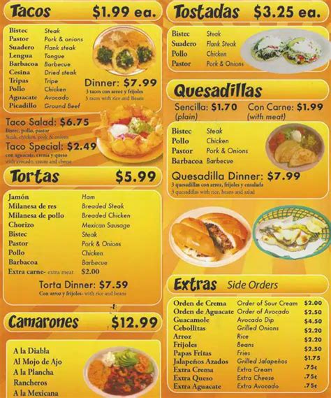 Picos Tacos Menu, Menu for Picos Tacos, Lyons, Chicago - Urbanspoon/Zomato