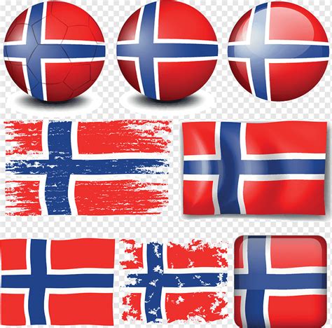 Bandera de noruega en la ilustración de diferentes objetos, png | PNGWing