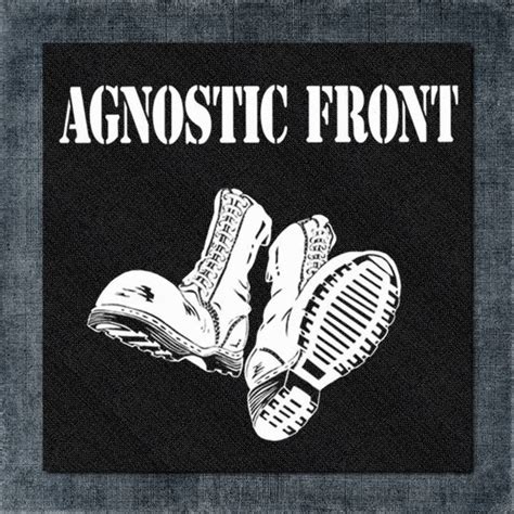 Agnostic Front Back Patch, Agnostic Front Black Logo Big Back Patch – Hobbyware Shop