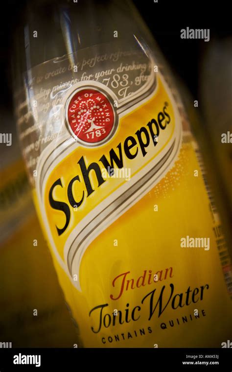 Cadbury Schweppes bottle of Indian tonic water Stock Photo - Alamy