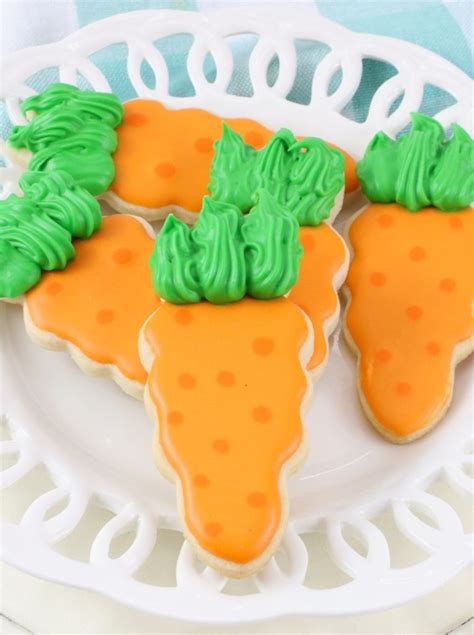 Carrot cut out cookies